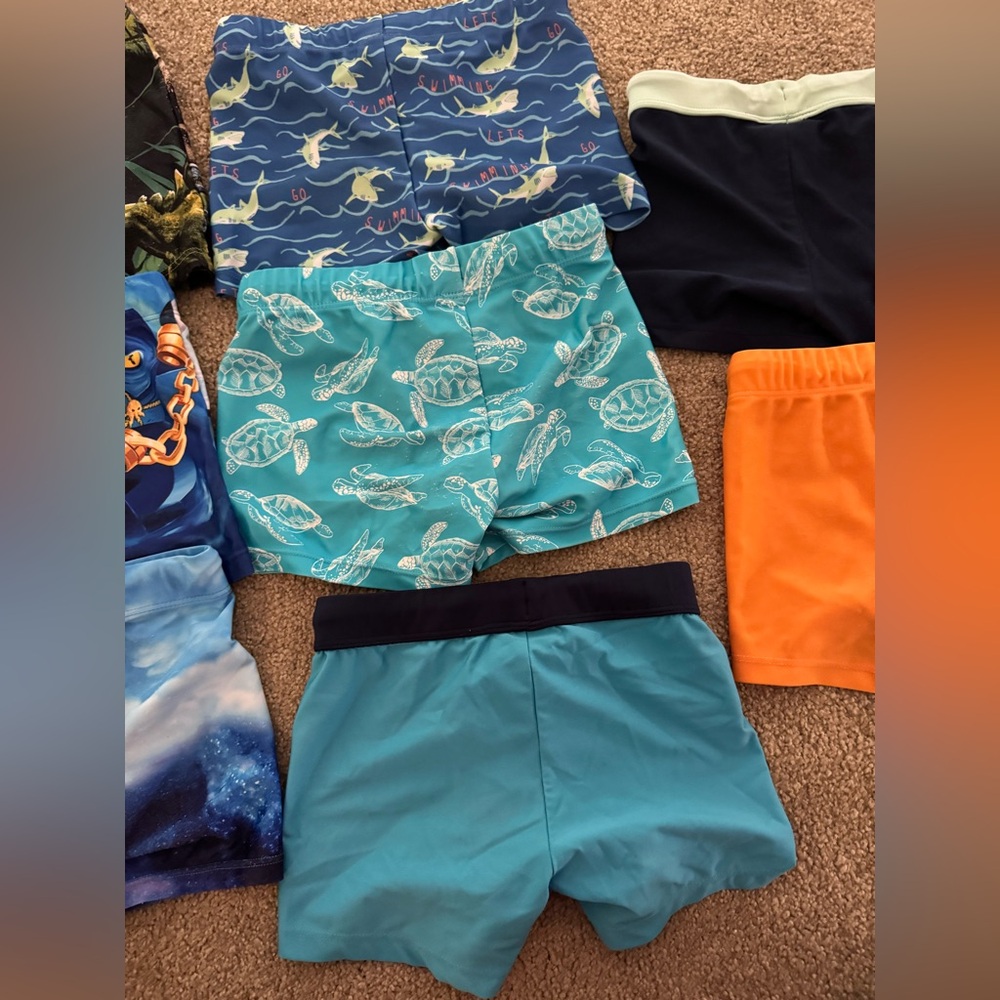 (8) Pairs H&M boys euro shortie swim trunks - Picture 6 of 8